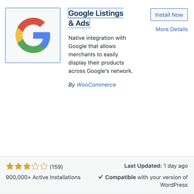 google merchant center app on wordpress
